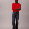 Jersey de cuello redondo de mezcla de merino extrafina Jersey de cuello redondo de mezcla de merino extrafina