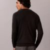 Jersey de cuello redondo de mezcla de merino extrafina Jersey de cuello redondo de mezcla de merino extrafina