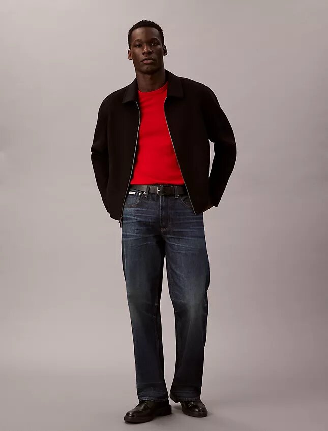 Jersey de cuello redondo de mezcla de merino extrafina Jersey de cuello redondo de mezcla de merino extrafina