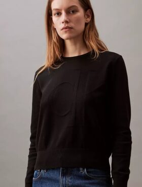 Jersey Monogram de algodón suave y holgado