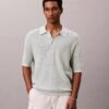 Jersey polo de algodón tipo gofre