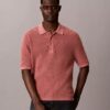 Jersey polo de algodón tipo gofre Jersey polo de algodón tipo gofre