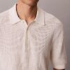 Jersey polo de algodón tipo gofre Jersey polo de algodón tipo gofre