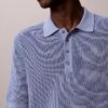Jersey polo de algodón tipo gofre