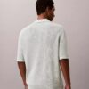 Jersey polo de algodón tipo gofre