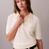 Jersey polo de lana merina Jersey polo de lana merina