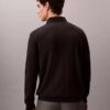 Jersey polo de mezcla de lana merino extrafina Jersey polo de mezcla de lana merino extrafina