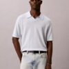 Jersey polo de mezcla de lino