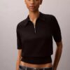 Jersey polo de punto holgado