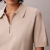 Jersey polo de punto holgado
