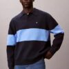 Jersey polo holgado de algodón