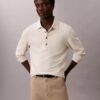 Jersey polo holgado de jacquard Jersey polo holgado de jacquard