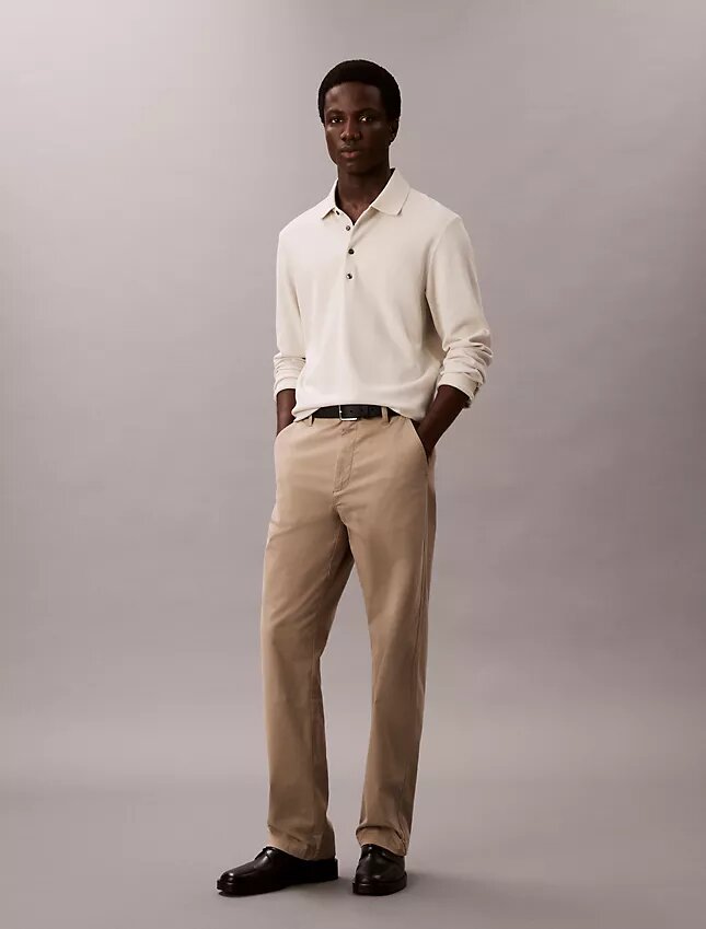 Jersey polo holgado de jacquard Jersey polo holgado de jacquard