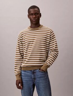 Jersey sencillo de rayas de algodón suave