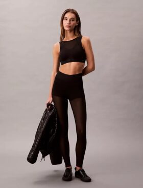 Leggings de cintura alta con malla Invisibles
