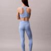 Leggings deportivos modernos de talle alto con logo en la cintura y corte 7/8