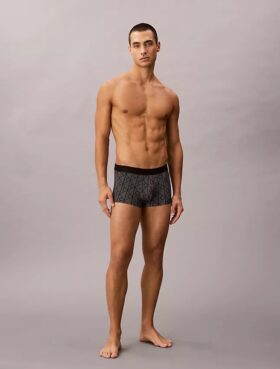 Low Rise Trunk de estampado negro de CK Black