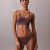 Microfiber Bralette sin costuras con ligero forro