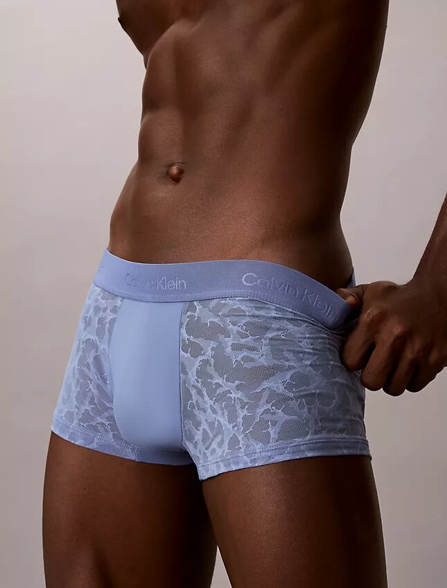 Microfiber Low Rise Trunk con encaje Microfiber Low Rise Trunk con encaje
