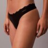 Microfiber Thong con encaje Microfiber Thong con encaje