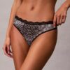 Microfiber Thong con encaje Microfiber Thong con encaje