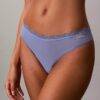 Microfiber Thong con encaje Microfiber Thong con encaje