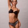 Microfiber Thong con encaje Microfiber Thong con encaje