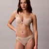 Microfiber Thong con encaje, paquete de 3