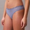 Microfiber Thong con encaje, paquete de 3
