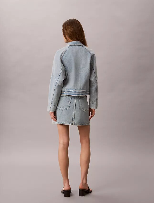 Minifalda Denim con logotipo Minifalda Denim con logotipo