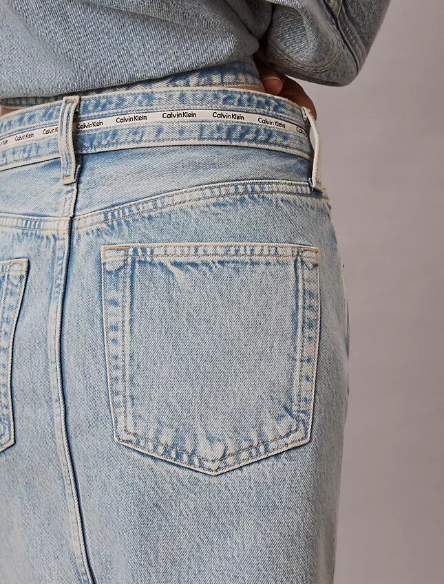 Minifalda Denim con logotipo Minifalda Denim con logotipo