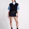 Minifalda Denim de cintura asimétrica Minifalda Denim de cintura asimétrica