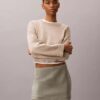 Minifalda-pantalón de mezcla de lino