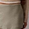 Minifalda-pantalón de mezcla de lino