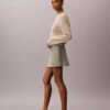 Minifalda-pantalón de mezcla de lino