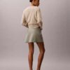 Minifalda-pantalón de mezcla de lino