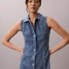 Minivestido con costuras de Denim Minivestido con costuras de Denim