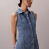 Minivestido con costuras de Denim Minivestido con costuras de Denim