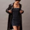 Minivestido de denim sin tirantes Minivestido de denim sin tirantes