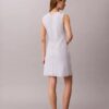 Minivestido de mezcla de algodón con cuello en V Minivestido de mezcla de algodón con cuello en V