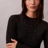 Minivestido de punto de mezcla de lana merino y lurex