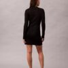 Minivestido de punto de mezcla de lana merino y lurex