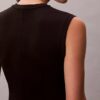 Minivestido liso sin mangas