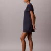 Minivestido tipo camiseta con estampado floral
