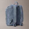 Mochila mini con solapa de Denim y logotipo Mochila mini con solapa de Denim y logotipo