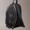 Mochila redonda con logotipo en relieve