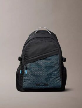 Mochila redonda con parte delantera de malla