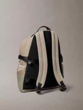 Mochila redonda con parte delantera de malla