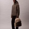 Mochila redonda con parte delantera de malla