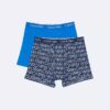 Pack de 2 Boxer Briefs de algodón elástico para niños Pack de 2 Boxer Briefs de algodón elástico para niños